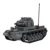 טנק קל פנצר II Ausf C ממלחמת העולם השנייה הסוואה צבא גרמניה דגמים צבאיים סט אבני בניין צעצוע מתנה תואם למותגים