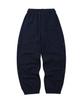 EEERRR Er Waffle Applique Long Sweat Pants (Navy)