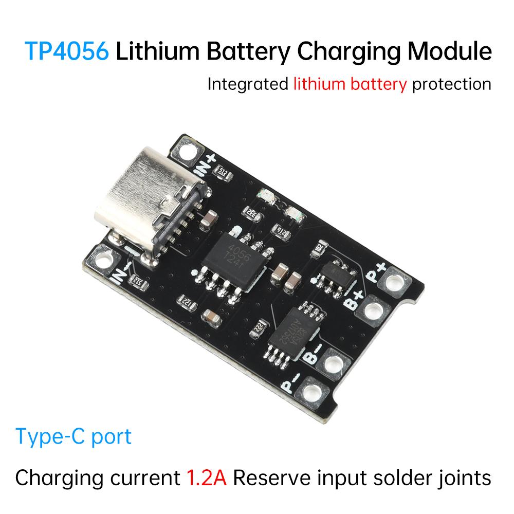 TP4056 Lithium-Batterieladegerät Modul DC 4-8V 1A Mini-Ladeplatine Mit Schutz Typ-C-Schnittstelle Für DIY
