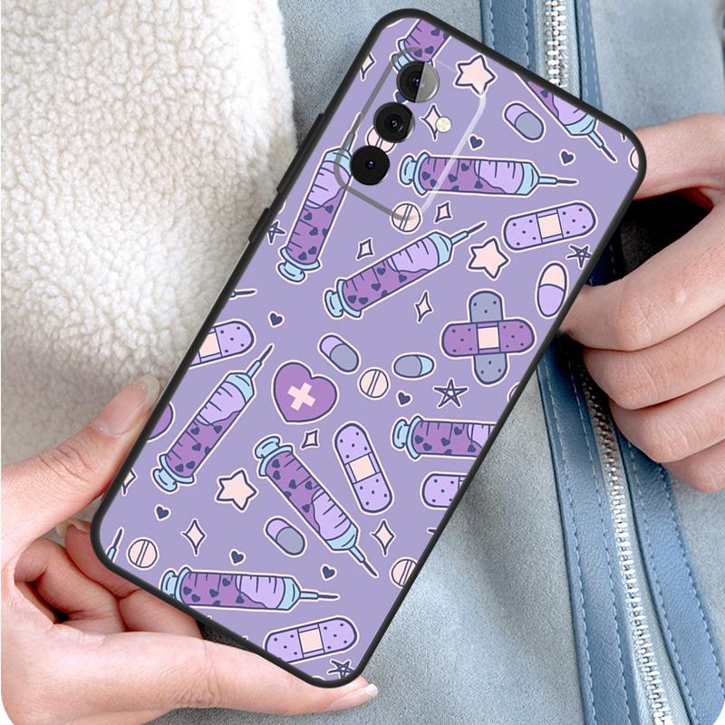 

Nurse Medical Medicine Phone Case For Samsung Galaxy A15 A25 A35 A55 A54 A34 A14 A13 A33 A53 A12 A32 A52 A71 A51 Samsung A55