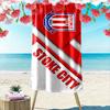 Large Beach Towel with Stoke City FC Badge, Quick Dry Microfiber, Soft Absorbent, for Beach Pool Soccer Fan Gift