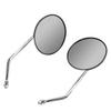 2PCS Motorcycle Rear View Mirror Stainless Steel High Definition Clear View Replacement for Suzuki Gn125