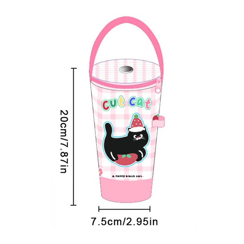 1PC Portable Milk Tea Tote Bag Heat Preservation Bag Eco-friendly Handbag Carrying Insulated Cup Cover Tumbler Cup Accessories