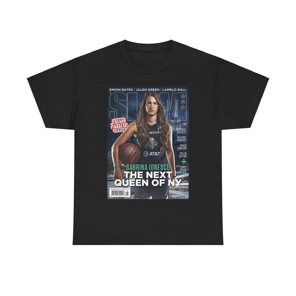 

Sabrina Ionescu New York Liberty WNBA Slam Cover Tee Shirt XL