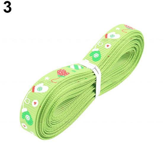 5 Meter 10mm Julgran Snöflinga Mönster Förpackningsband Juldekor