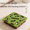 Nailfile Enrichment Box With Bell For Indoor sscratchingand Hunting Mental Felt Maze Box  Scratchpuzzleenrichment Box