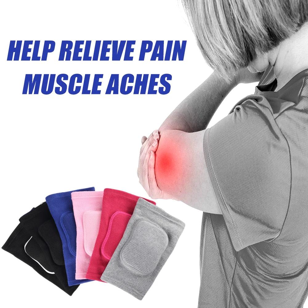 1Pair Arm Brace Pads Elbow Protector Strap,Breathable Anti-Collision Sponge Tendonitis Fitness Tennis Knee Support for Men Women