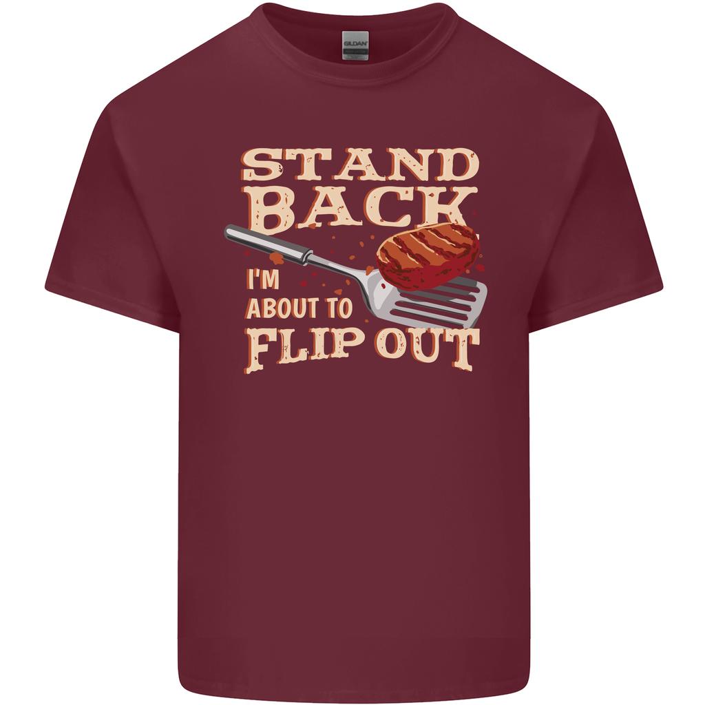 Flip Out Funny Bbq Grill Unisexs Light Cotton Tshirt
