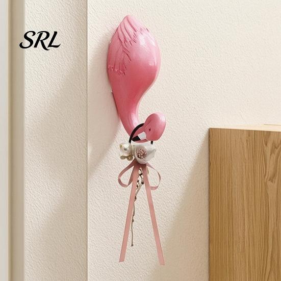 Cute Home Decor Hooks Animal Wall Hook, Flamingos/Giraffes/Swans/Elephants Shape Hanger, Self Adhesive Resin Decorative Hook for Coats Hats Towels And