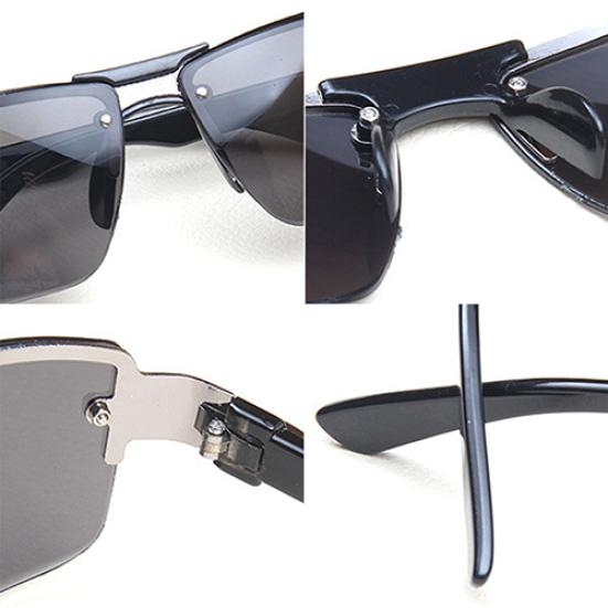 Men's Rectangular Sunglasses Shades Travel Driving Fishing Eyewear