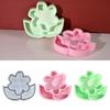 Flexible Sturdy Silicone Epoxy Resin Castes Mold Flower Shaped Tray Dishes Molds for Craft and Home Decoration
