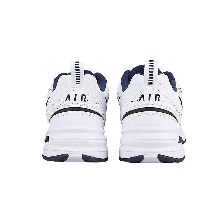 Nike Air Monarch 4 PU Leather Low top Chunky Sneakers Unisex White Black 415445-102(Team58-)