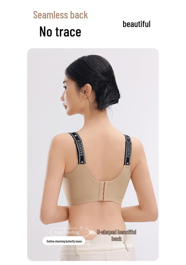 Women's Postpartum Anti-Sag Maternity Bra with Supportive Cups & Stylish Back Design