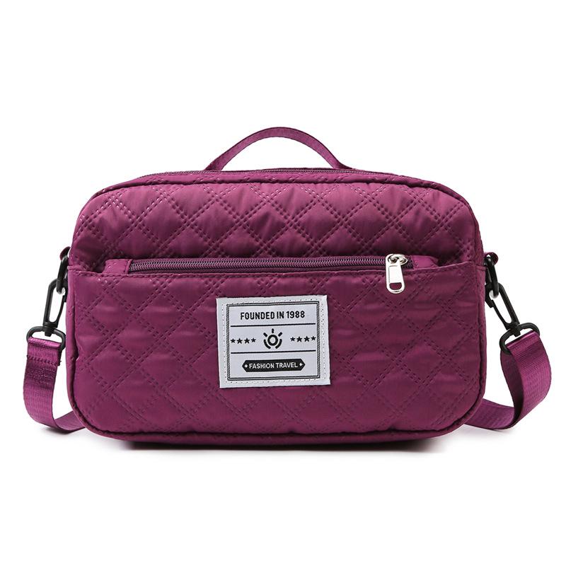 Korean Style Large Capacity Quilted Gym Bag - Yoga, Travel, Crossbody & Mother-Child Handbag