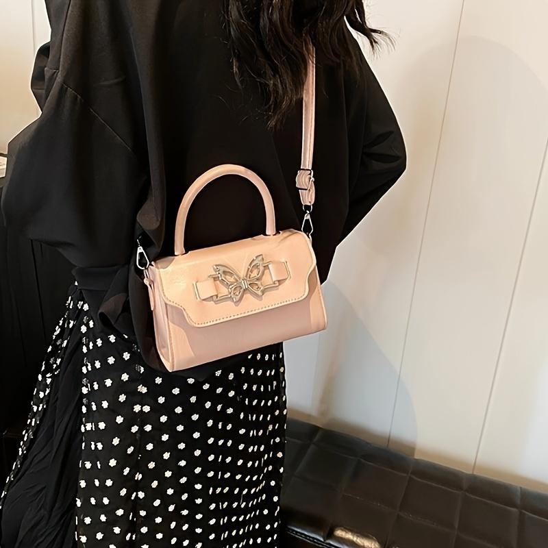 Fashionable Butterfly Handbag For Girls Trendy Single Shoulder Crossbody Bag Mini Square Bag