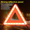 Tripé de carro com tiras refletivas, triângulo de sinalização, aviso de emergência dobrável, triângulo de advertência refletiva para carro