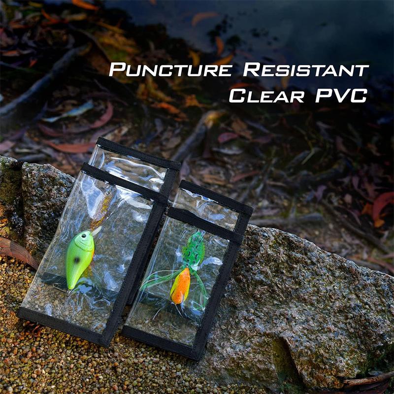 2Pcs Fishing Lure Wraps Covers Fastener Tape Fishing Bait Holder Durable Fishing Hook Covers Lure Wrap Protector Gear