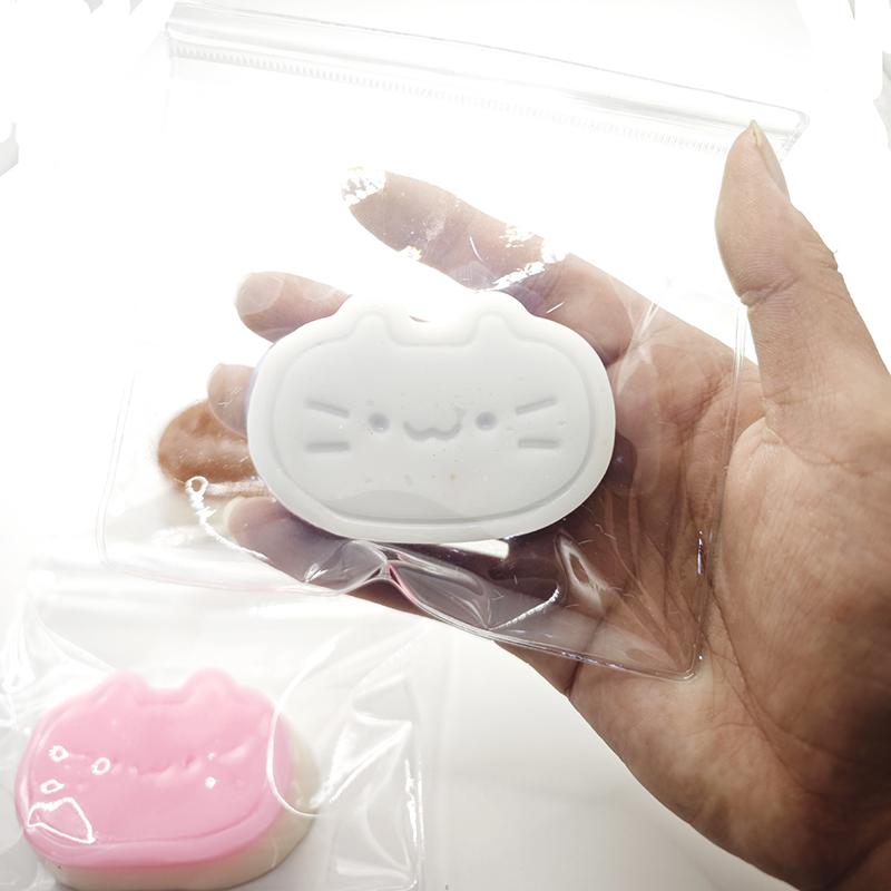 Cartoon Cute Cat Cheese Bread Pressure Relief Soft Squeeze Fingertip Toy Sticky TPR Children Relieving Decompression Rebound Toy