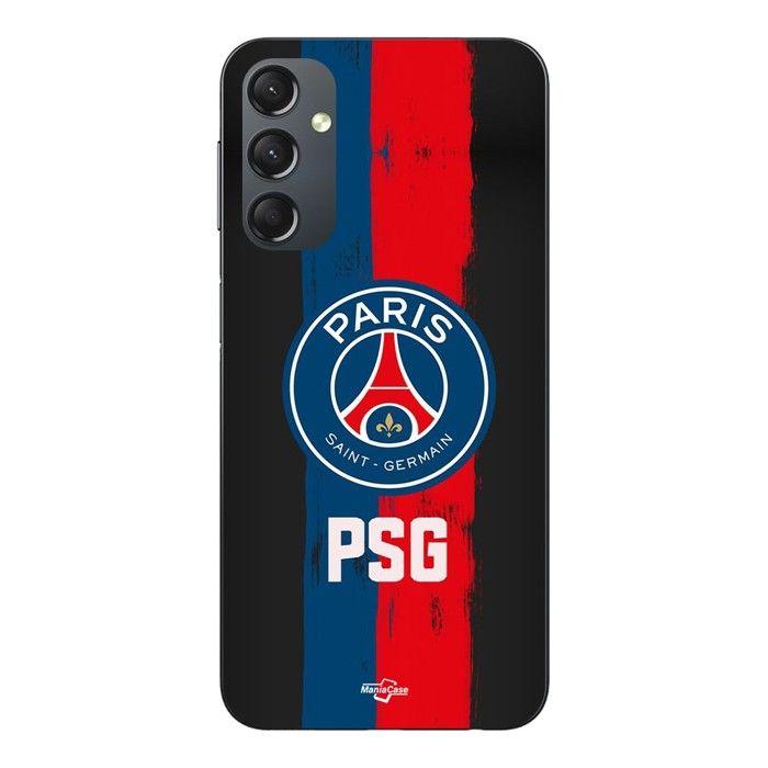 Coque de téléphone - MANIACASE - Samsung Galaxy A05s - Silicone TPU - Logo PSG - Noir
