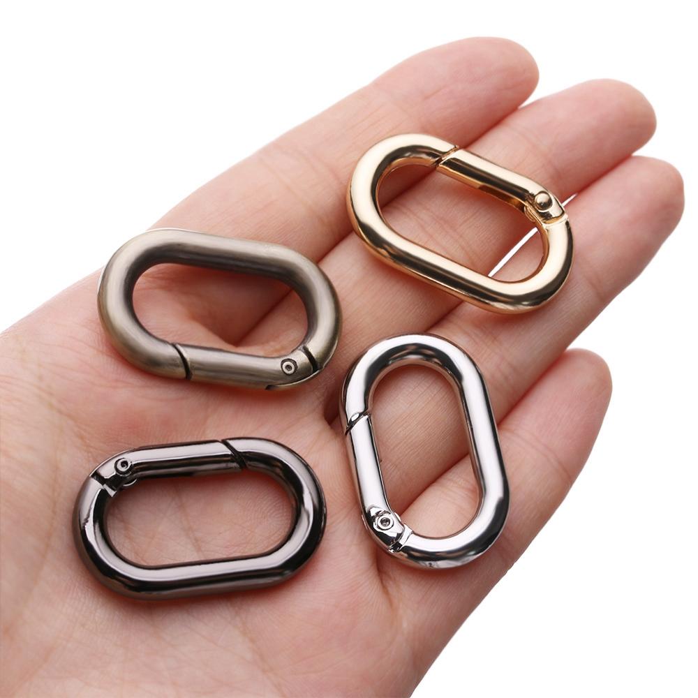 Camping Hiking Accessories Outdoor Carabiner Handbags Clips Spring Oval Rings Bag Belt Buckles
