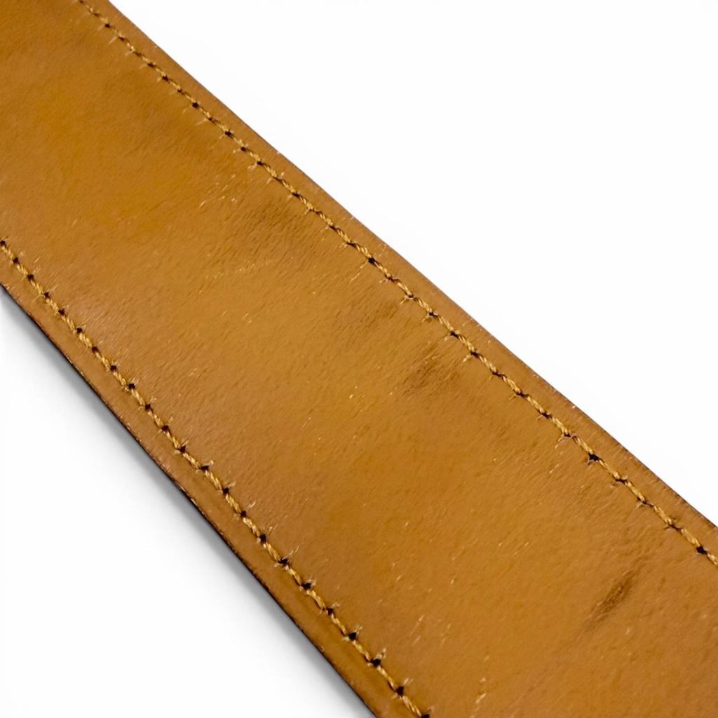 Very Good HERMES belt Polosus Dark brown Crocodile mens Used