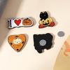 4 Styles Creative Two Use Halloween Magnetic Brooches Pumpkin Head Pins Fridge Magnet Dual-Use Festival Jewelry