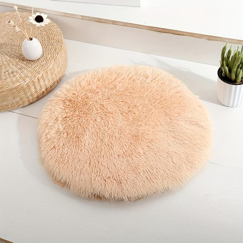 Plush Cat Bed Mats Round Pet Bed For Cats Small Dogs Soft Fleece Pet Sleeping Mat Kitten Puppy Nest Pet Cushion Cat Accessories