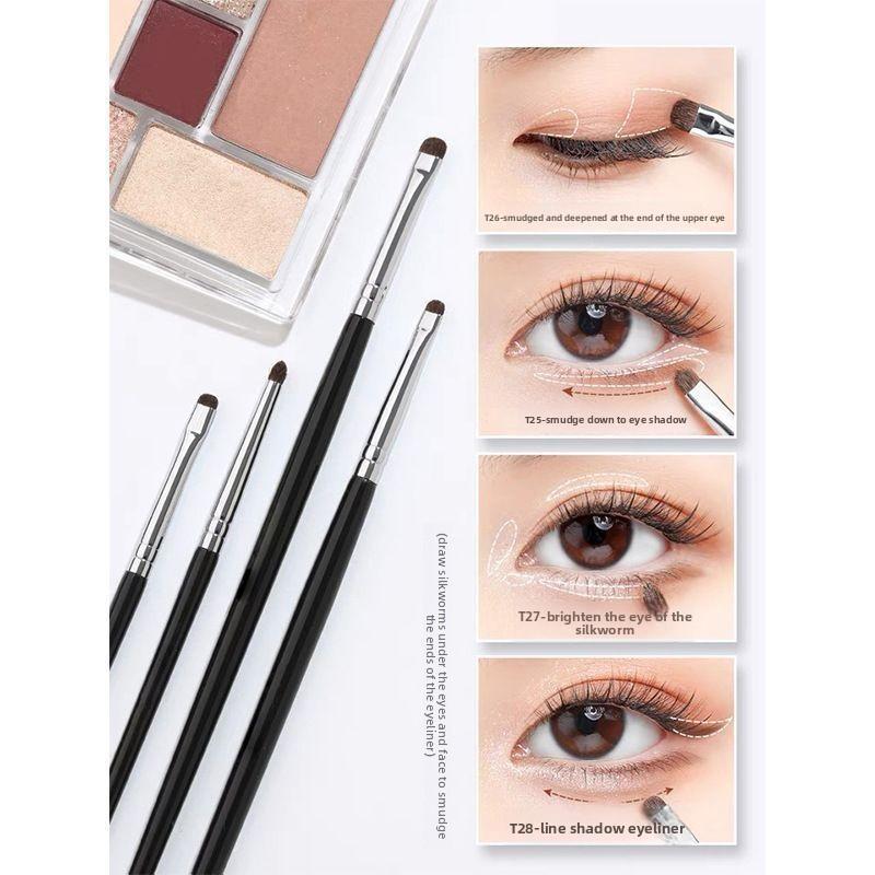4/1PCS Eye Makeup Fine Detail Brush Eye Tip Cone Small Brightening Eyeshadow Lower Eye Silkworm Press Eyeliner Eye End