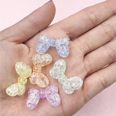 10Pcs Acrylic 16.5*27mm Bursting Bow Fashion Handmade Materials Beads Bursting Bow Fashion Acrylic Handmade Materials
