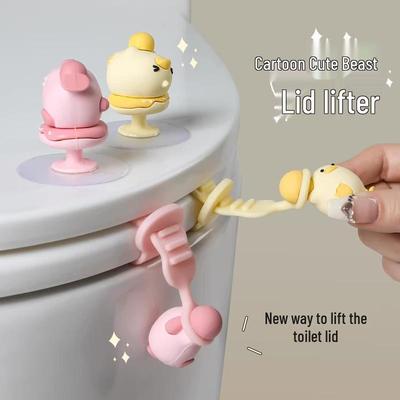 Silikon Toilettensitzheber Griff - Hygienischer Aufkleber für hochklappbaren Deckel für saubere Hände