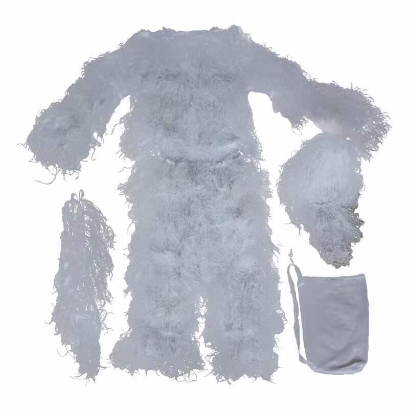 Voksen Jungle Camouflage Ghillie-dragt 5-delt sæt
