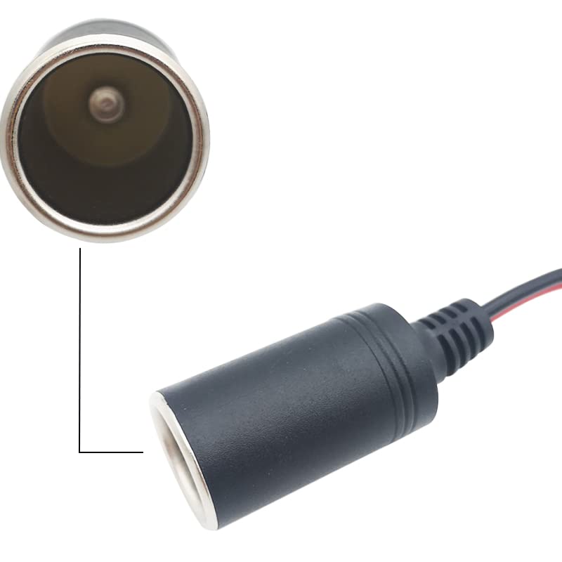 CTRICALVER /24V Clip Type Car Cigarette Lighter Adapter, 25cm 16AWG Cigarette Lighter Socket
