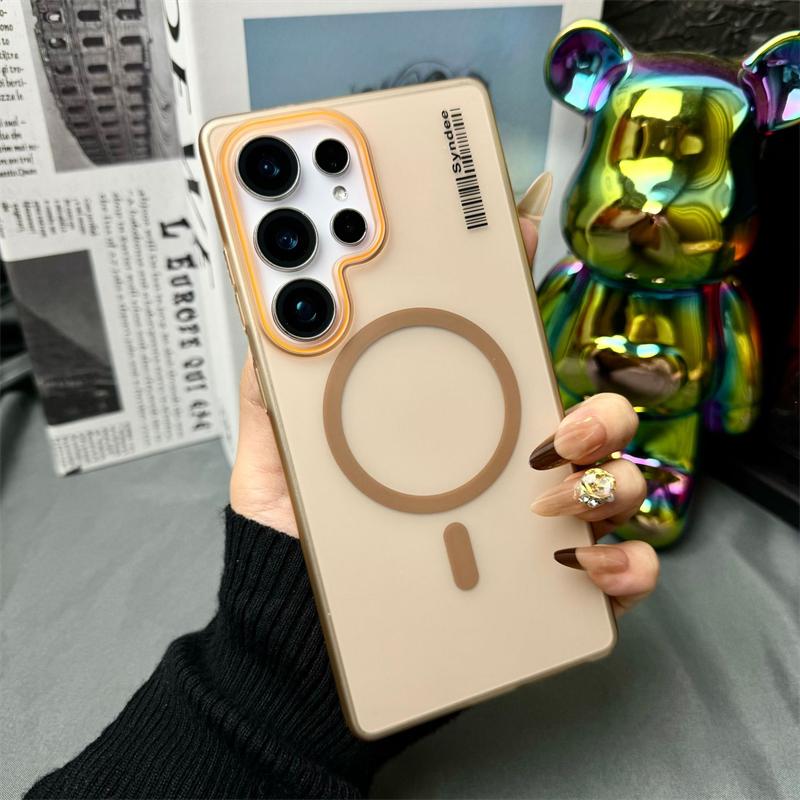 

Translucent Matte Hard PC Phone Cases For Samsung Galaxy S25 S24 S23 S22 Ultra S21 Plus S20 FE Case For Magsafe Magnetic Cover Galaxy S24 Ultra