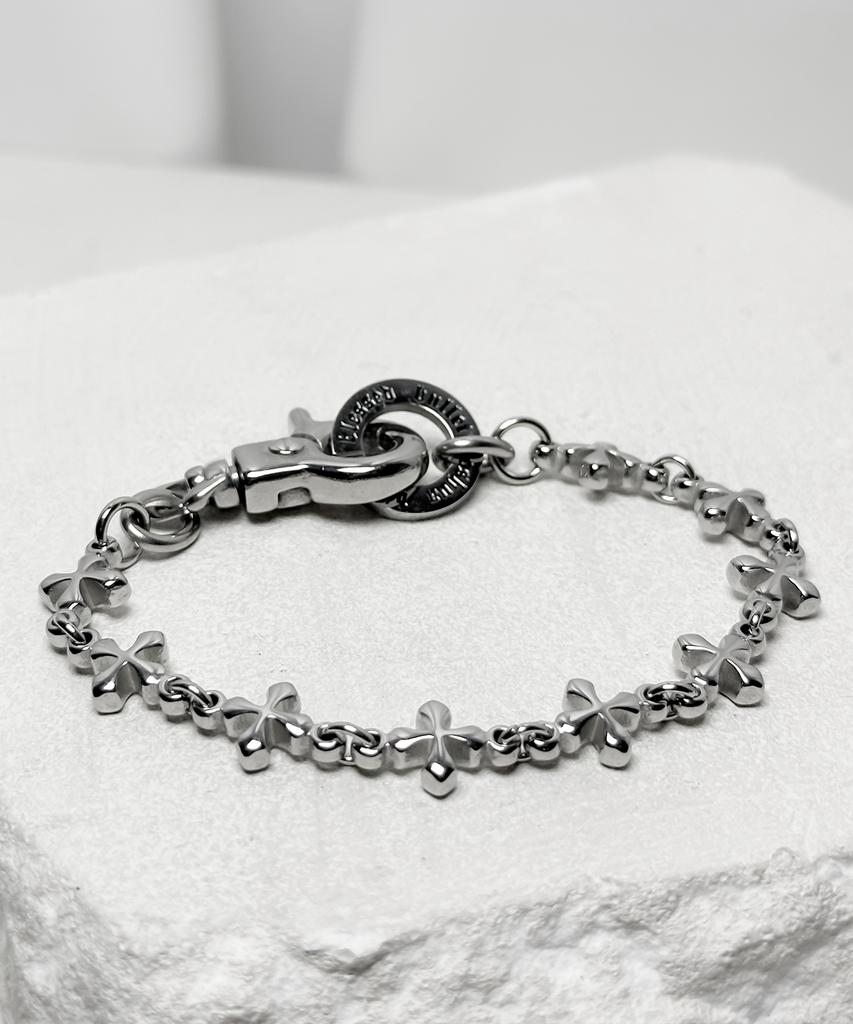 Blessed Bullet Clover Cross Array Bracelet