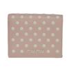 Used 12166 Dot Stud Compact Wallet 5MV204 2DRA F0V4C 7941 Pink White RFID IC Logo Alabastro Women's from Japan AUTHENTIC