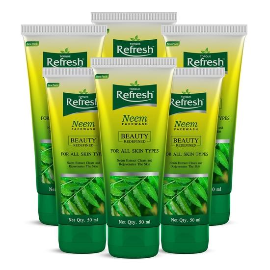 

Torque Refresh Ним Гель для умывания для всех типов кожи с экстрактами нима - 50 мл (Упаковка из 6 шт.)