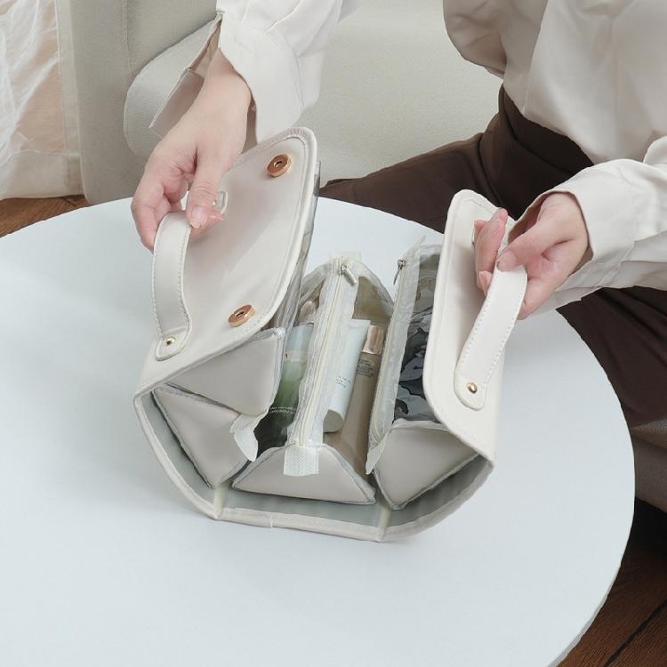 Convenient Storage  Toiletry Bag 4 in 1 Detachable Makeup Organizer Foldable Cosmetic Pouches for Travel and Daily Use