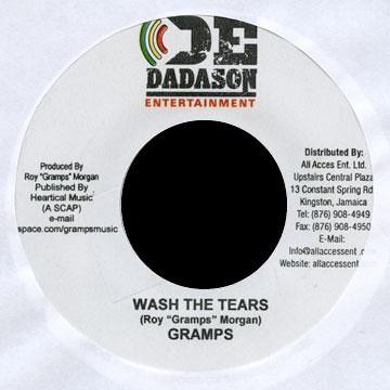 

7inch Record ROY GRAMPS MORGAN Wash The Tears NONE Dadason Enterta 2009 Jamaica Reggae Ska Dub Used