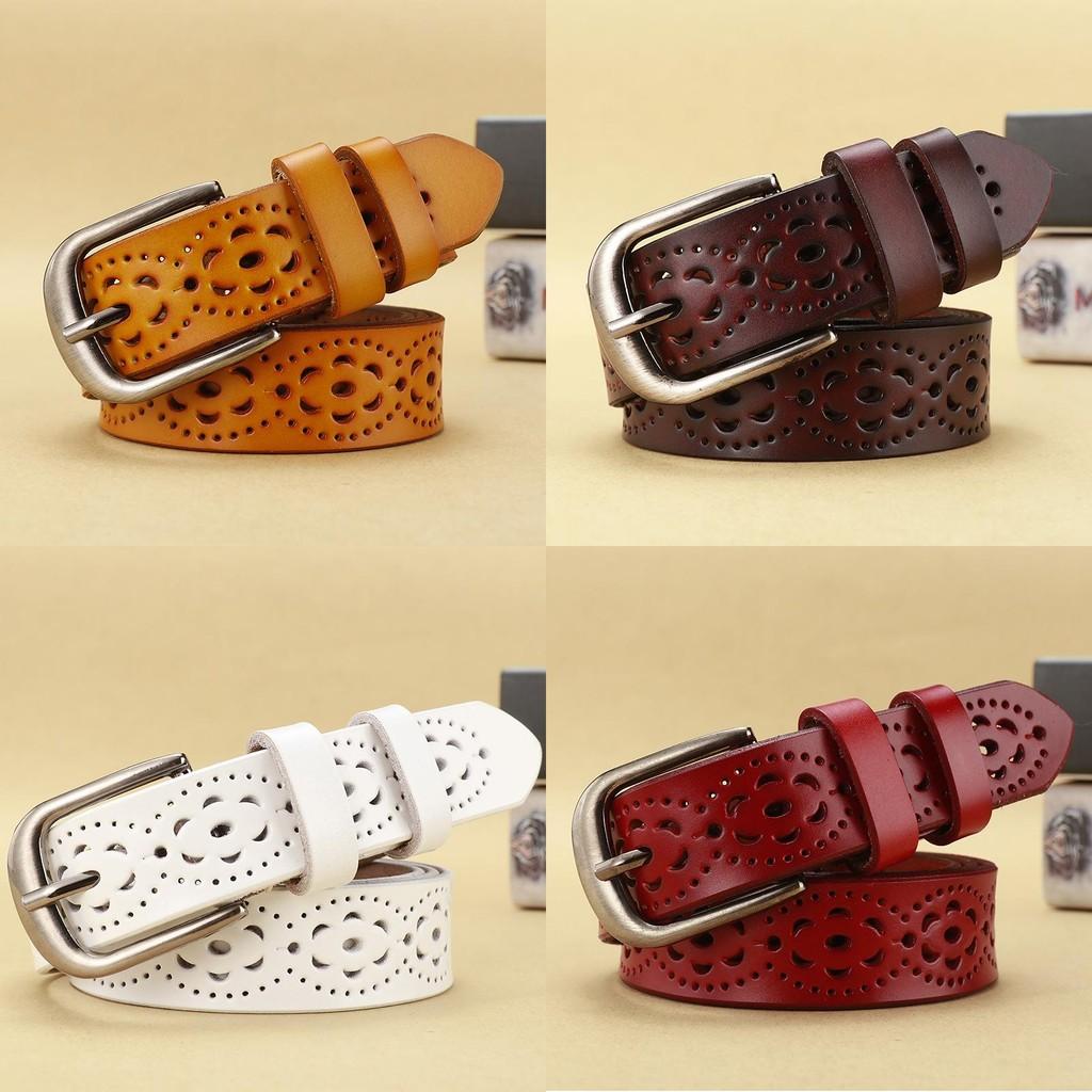 Retro Leather Waist Belt For Women With Twolayer Cowhide Material And Simple Pin Closure