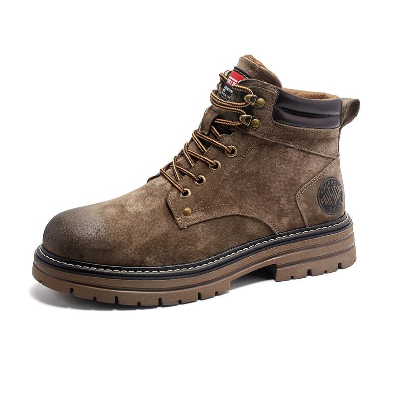 Martin Boots Herren Rhabarber Paarstiefel Herbst und Winter Britischer Stil Stiefel Herren Arbeitsstiefel 2008-J