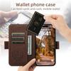 EUCAGR Magsafe Business Leather Wallet Phone Case For iPhone 12 13 14 15 Pro Max Plus 16 17 Pro Max With Flip Card Holder Cover