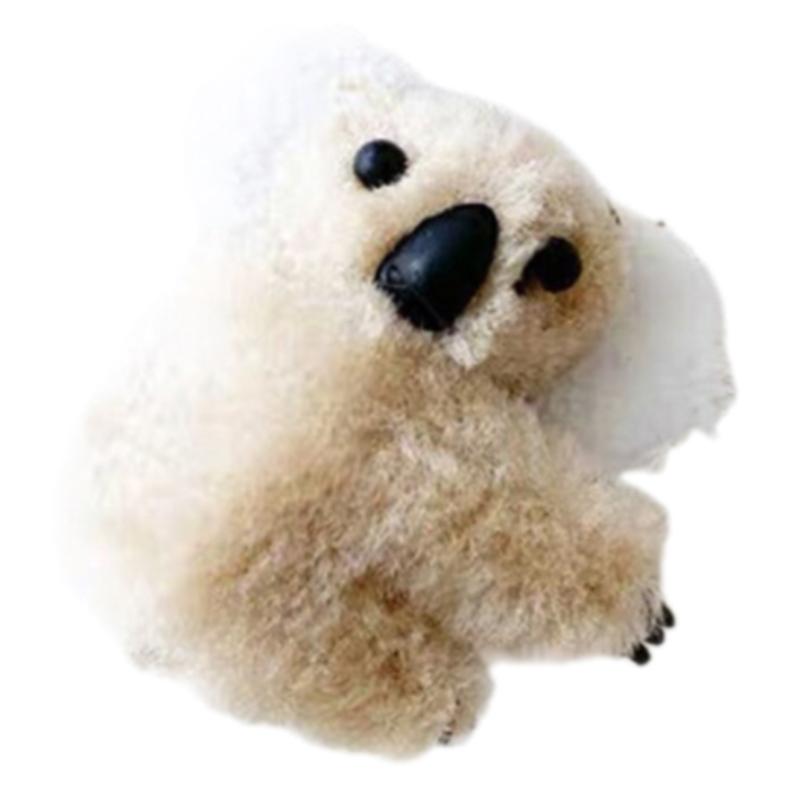 Fermacapelli a Forma di Koala Tessuto Peluche Presa Salda Pinza per Capelli Copricapo Decorativo per Uso Quotidiano Scuola o Feste