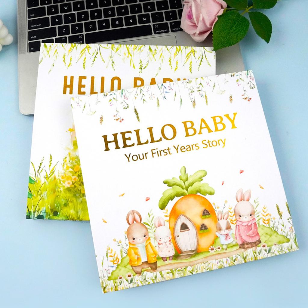 Babywachstum Erinnerungsbuch, Erstes Aufzeichnungsbuch für frischgebackene Eltern, Baby-Erinnerungsbuch, Baby-Scrapbook Baby-Buch
