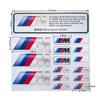 For BMW M X1 X3 Car Decoration Strip Trunk Relief Stickers Decals For Bmw M Power Performance E28 E30 E34 E36 E46 E60 E90 F84 F87 X1 X3 X5 X6