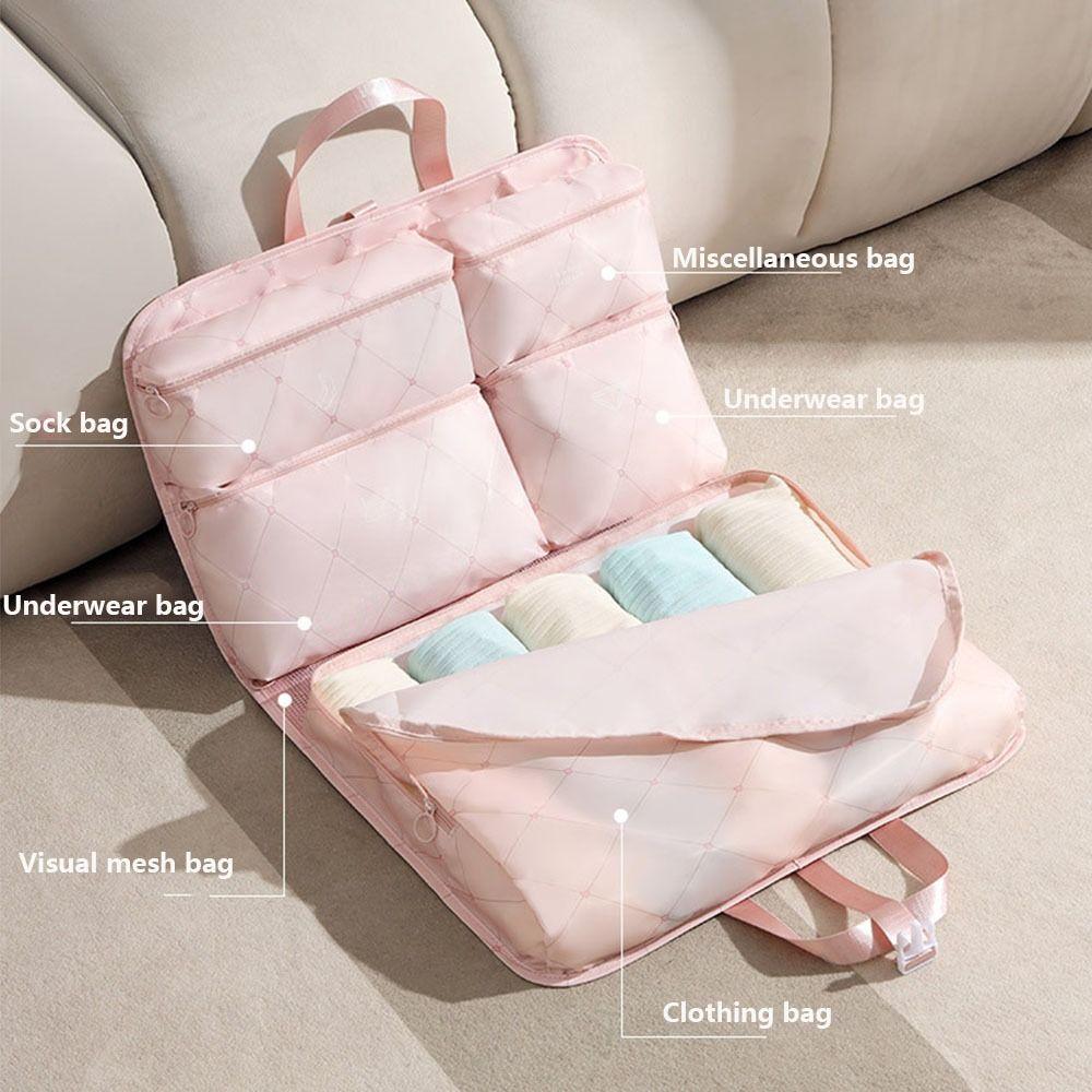 Hangable 7in 1  Travel Storage Bag Large Capacity Suitcase Organizer Luggage Storage Bag  for Home