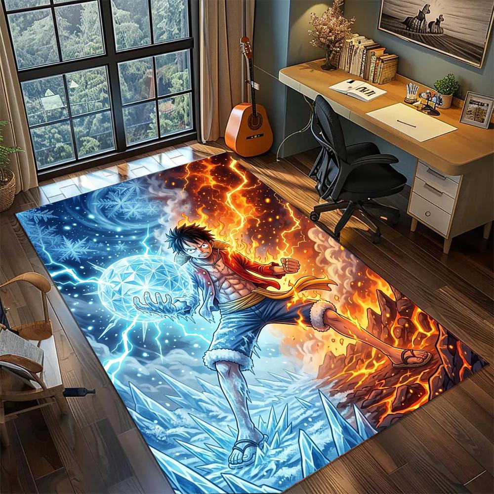 One Piece!Rug Carpet Large Area Rug Non Slip Washable Floor Mat Gamer Room Bedroom Home Decor