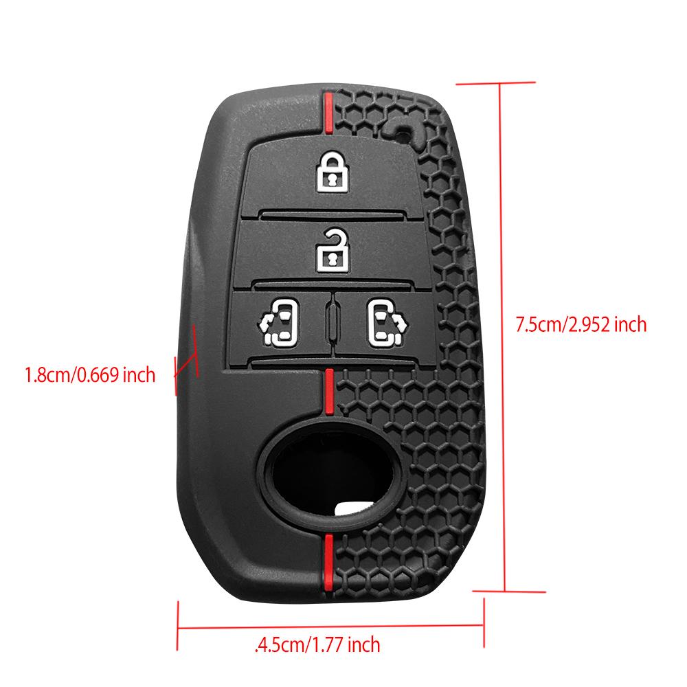 2/3/4/5tlačítkový dálkový klíč pro Toyota Camry Land Cruiser Prado 150 Mark X Venza Fortuner Rav4 Highlander Yaris Auris Pouzdro na klíč