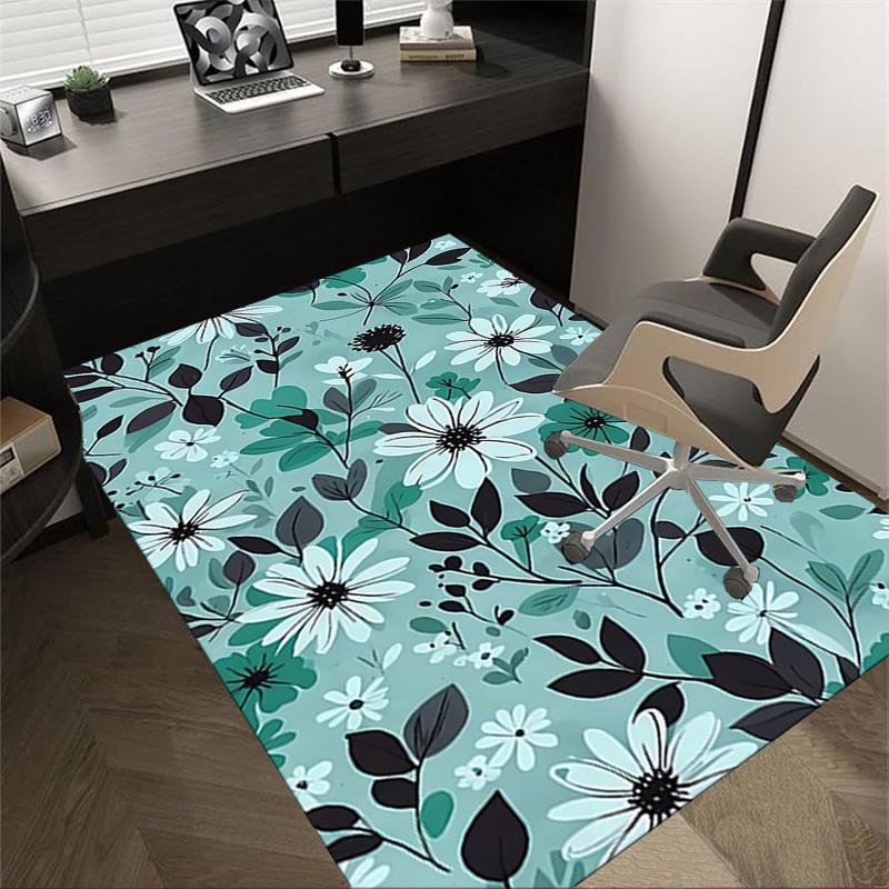 

1PC Floral Pattern Flowers Extra Large Non-Slip Floor carpet, Office, family, bedroom, Studio - Large Area Rug,Longlasting Material-K0357 60cm by 90cm