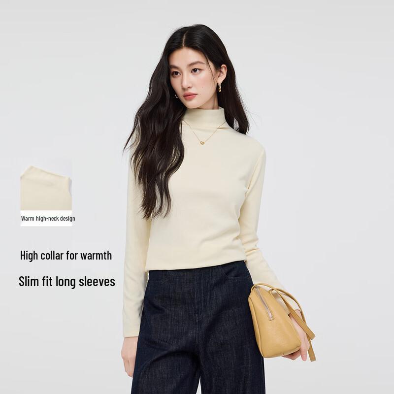 FivePlus Women's High-Neck Knitted Long Sleeve Top