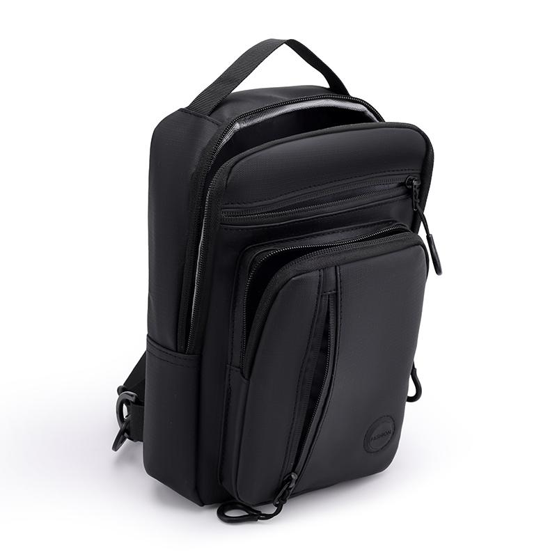 Men's Chest Bag Multifunctional Lightweight Large Capacity Commuting Nylon Outdoor Crossbody Bag